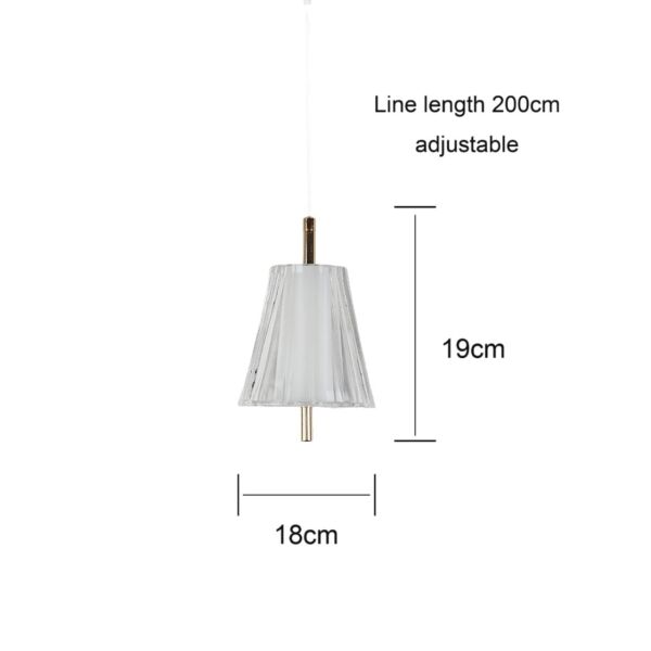 إنارة معلقة مفرد مودرن 3 اضاءات 12 واط - ذهبي