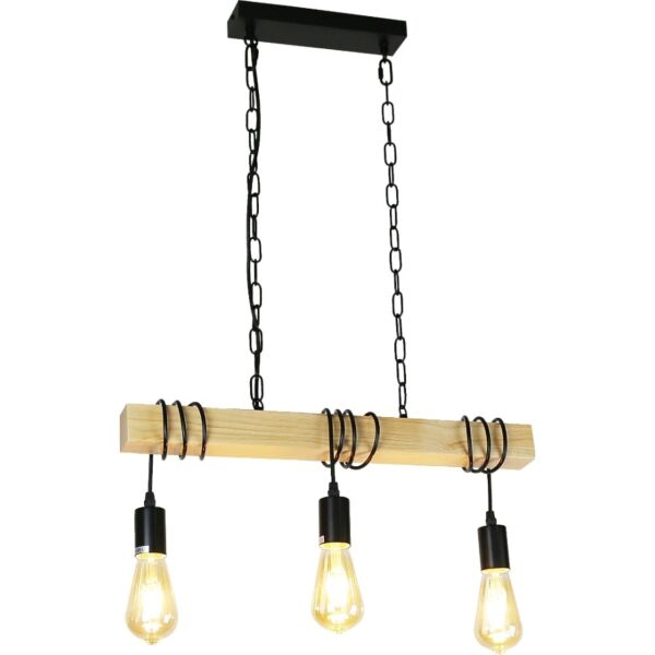 انارة معلقة خشبي E27x3L