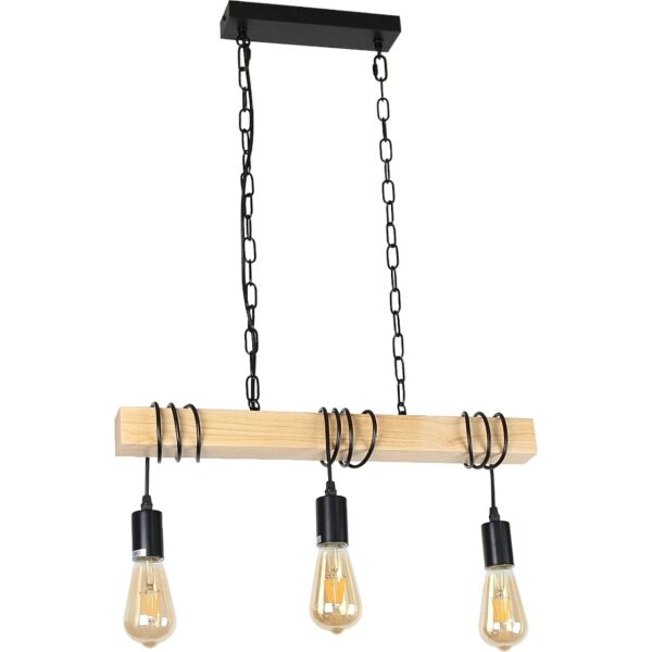 انارة معلقة خشبي E27x3L