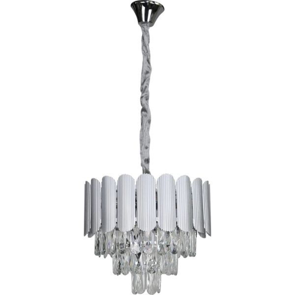 ثريا مودرن فضي - 40 سم