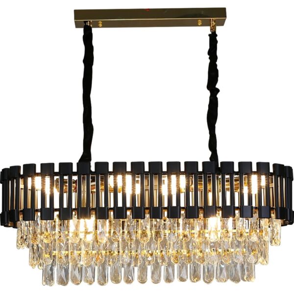 ثريا مودرن 80 سم كايهان - اسود وذهبي