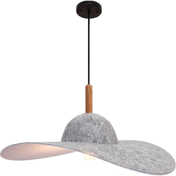 انارة معلقة 2 متر فضي E27x1L قطر 65 سم