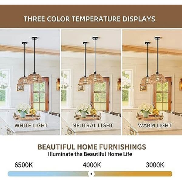 انارة معلقة خيزران 2 متر E27x1L بايد