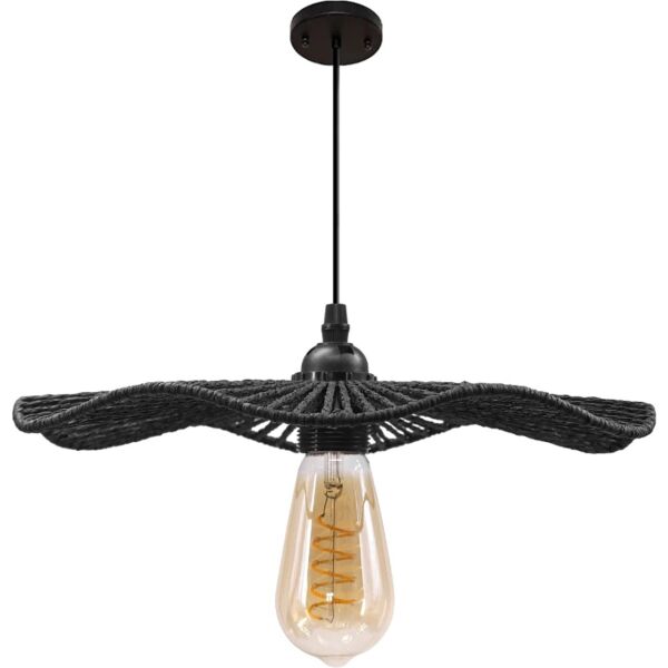 إنارة معلقة 24 سم - اسود