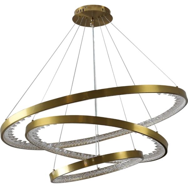 انارة معلقة مودرن ذهبي لون الانارة 3اضاءات