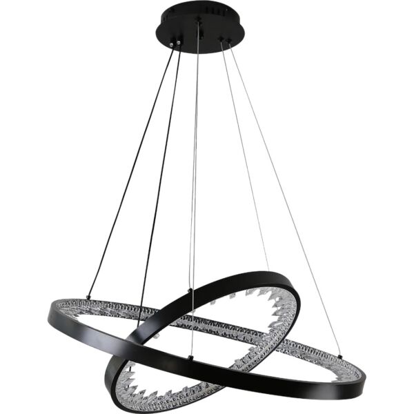 اضاءة معلقة مودرن انارة 3 اضاءات 65 واط - اسود