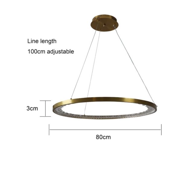 إنارة معلقة 3 إضاءات متغيرة 55 واط - زيتي