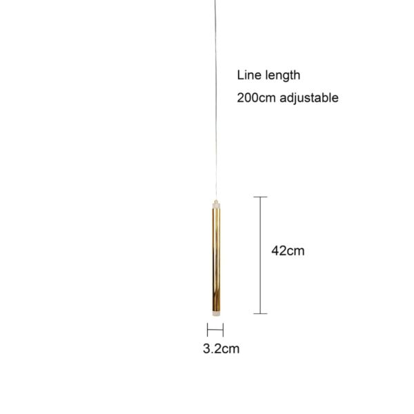 انارة معلقة مودرن ذهبي لون الانارة اصفر 5 واط