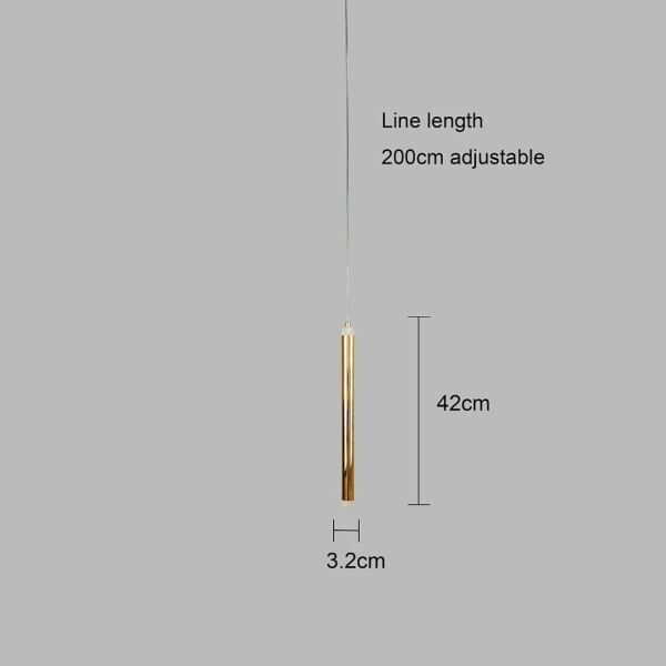 انارة معلقة مودرن ذهبي لون الانارة اصفر 5 واط