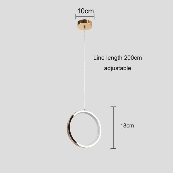إنارة معلقة ذهبي لون الانارة 3اضاءات 12 واط