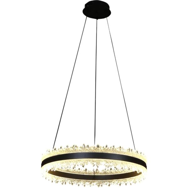 اضاءة معلقة مودرن 3 اضاءات 55 واط سينا - اسود