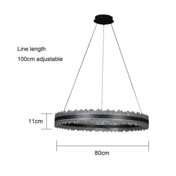 انارة معلقة 115 واط - اسود