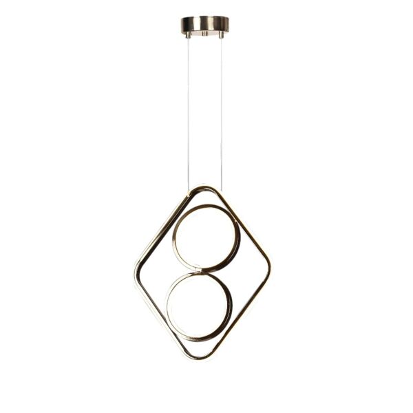 اضاءة معلقة مودرن 40x31 سم 3 اضاءات 60 واط - ذهبي