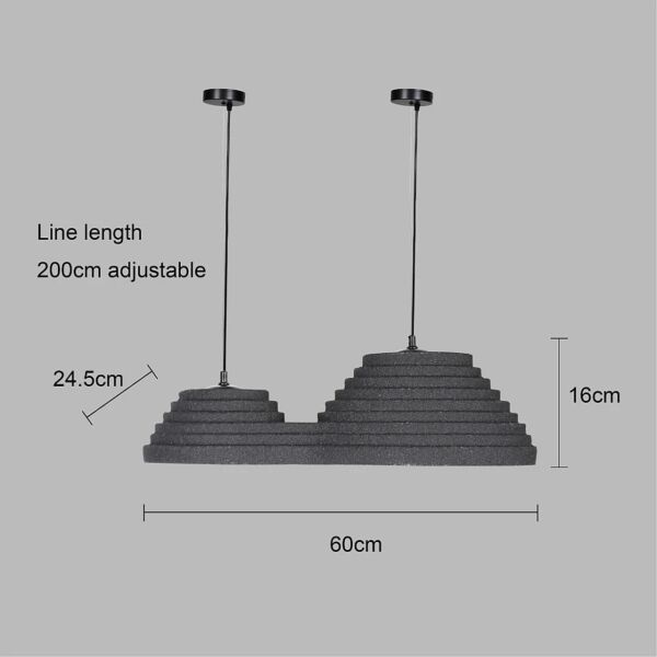 انارة معلقة ريبال - اسود