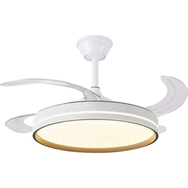 اضاءة معلقة شكل مروحة 3 اضاءات - ابيض