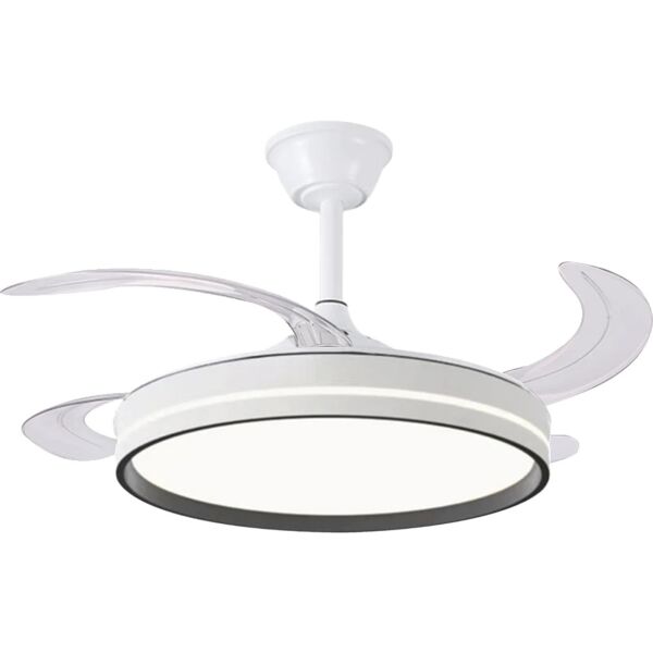 اضاءة معلقة شكل مروحة 3 اضاءات - 75 واط السا - ابيض