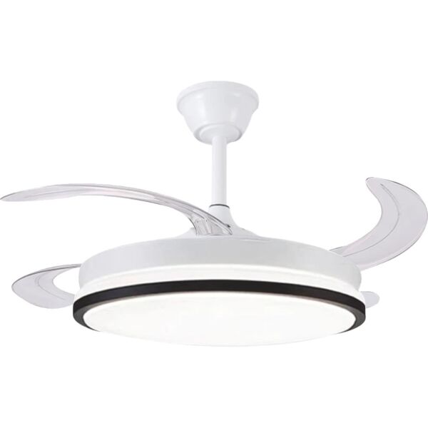 اضاءة معلقة شكل مروحة 3 اضاءات - 75 واط روبي - ابيض