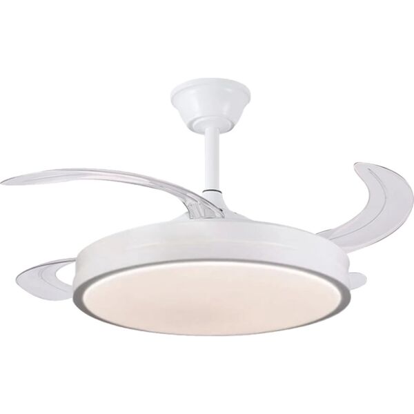 اضاءة معلقة شكل مروحة 3 اضاءات 75 واط - ابيض