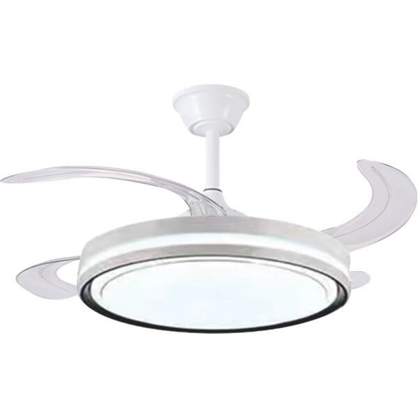 اضاءة معلقة شكل مروحة 3 اضاءات - 75 واط اليس - ابيض