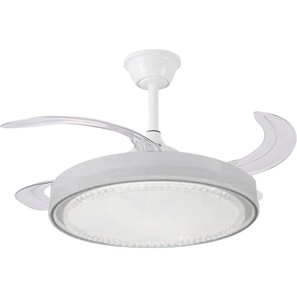 اضاءة معلقة شكل مروحة 3 اضاءات - 75 واط اليسو - ابيض