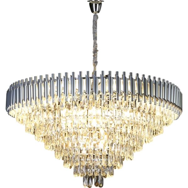 انارة معلقة مودرن فضي قطر 100 سم E14