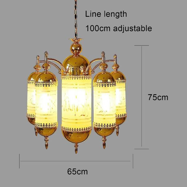 ثريا علاقي اسلامي كرستال مساجد وقصور - ذهبي