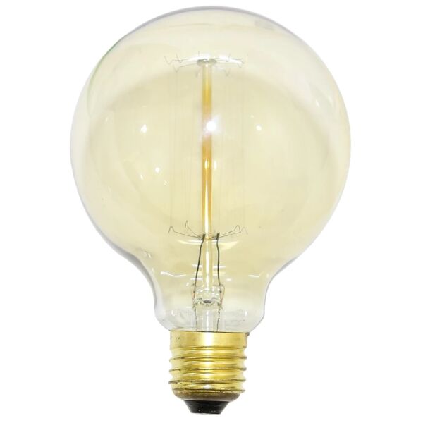 لمبه كروي زجاجي شفاف دايمر 40 واط - عسلي