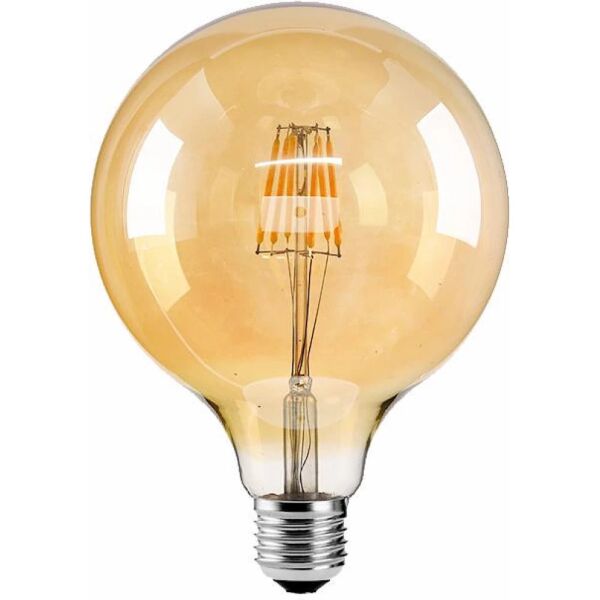 لمبات ديكور شكل قزاز دائري 5 واط اضاءة صفراء - ذهبي