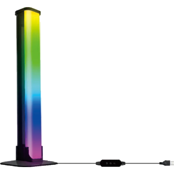 مصباح طاولة أر جي بي - اسود