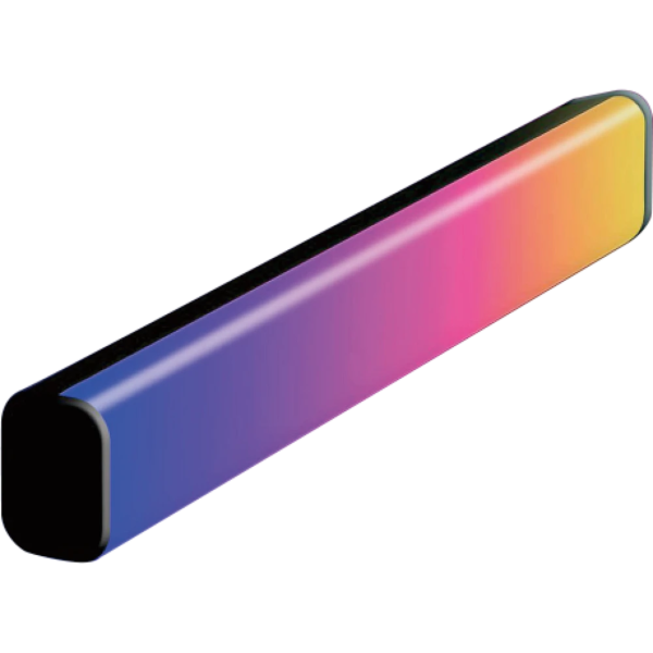 مصباح طاولة أر جي بي - اسود