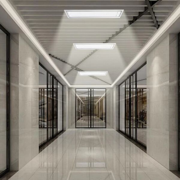 كشاف بنل مكتبي معلق ابيض لون الانارة اصفر