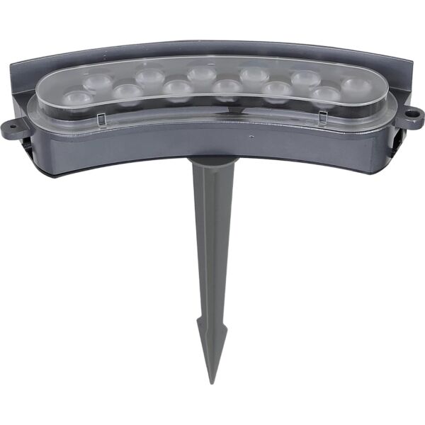 كشاف حديقة غرس انارة اصفر 12 واط - رمادي