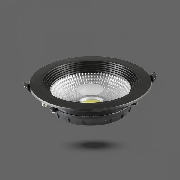 كشاف دفن اسود لون الانارة اصفر 10 سم 10 واط