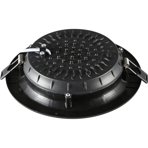 كشاف دفن اسود لون ابيض 14 سم 15 واط