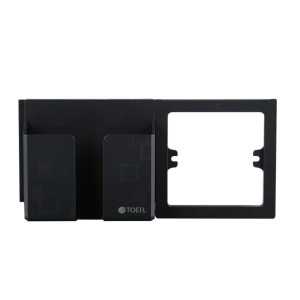 حامل جوال على الفريم توفل - اسود بيانو بلاتيني