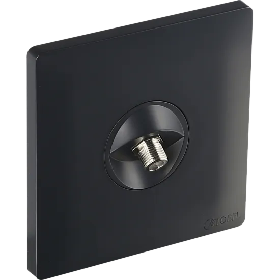 فيش منفذ دش مفرد بيانو توفل - اسود