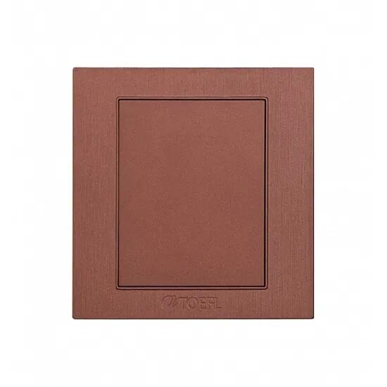 غطاء فيش من توفل - طول وعرض 7 سم - بني