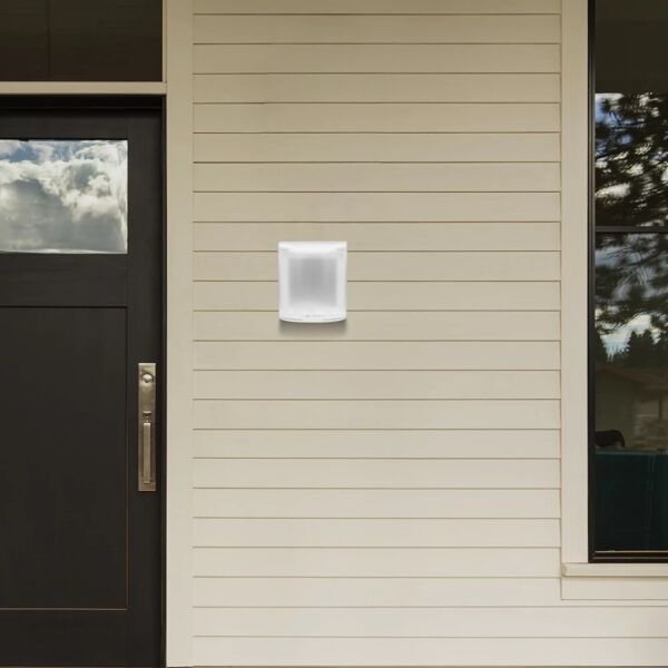 غطاء فيش بارز مربع من توفل - ابيض شفاف