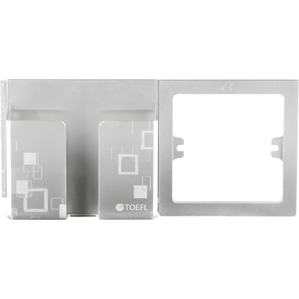 حامل جوال على الفريم لون فضي توفل