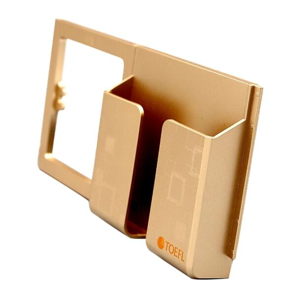 حامل جوال على الفريم توفل - ذهبي