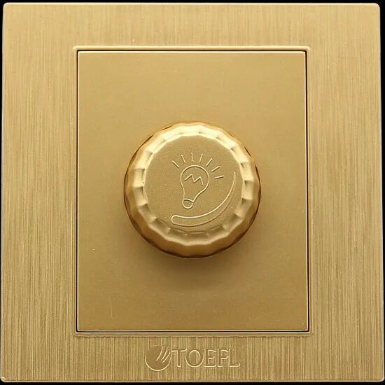 مفتاح دايمر لمبة 1000 واط لون ذهبي قولد توفل