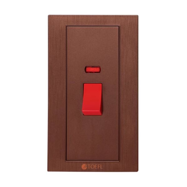 مفتاح مكيف مستطيل 45 امبير من توفل - بني واحمر