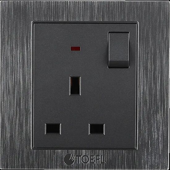 فيش نوفا ثلاثي مع مفتاح لون رمادي جرافيت توفل