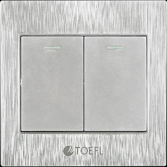 مفتاح ثنائي لون فضي توفل