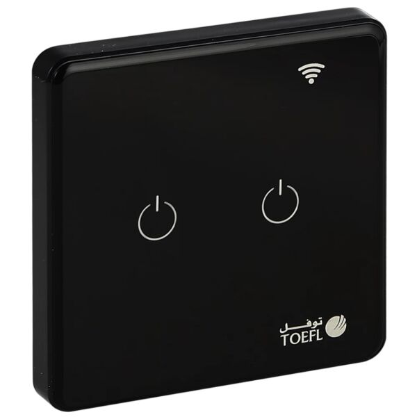 مفتاح الذكي ثنائي تحكم عن بعد WiFi توفل - اسود