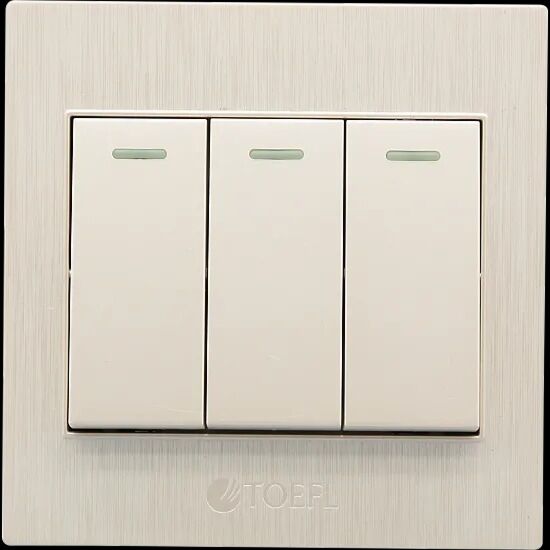 مفتاح إضاءة ثلاثي لون لولي توفل