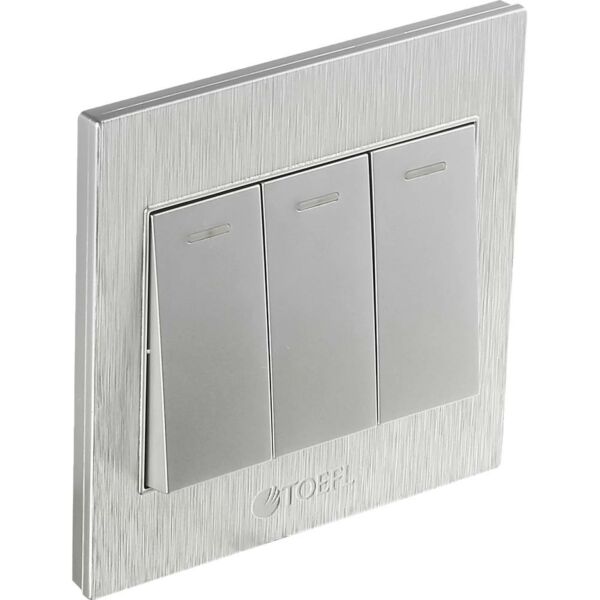 مفتاح ثلاثي لون فضي توفل