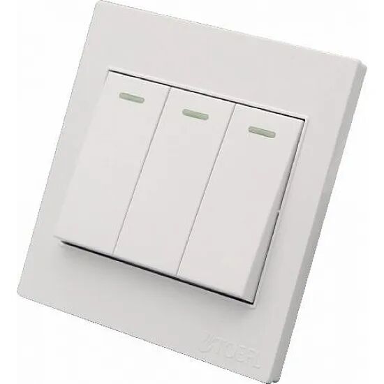 مفتاح شيرمين ثلاثي لون ابيض سادة توفل