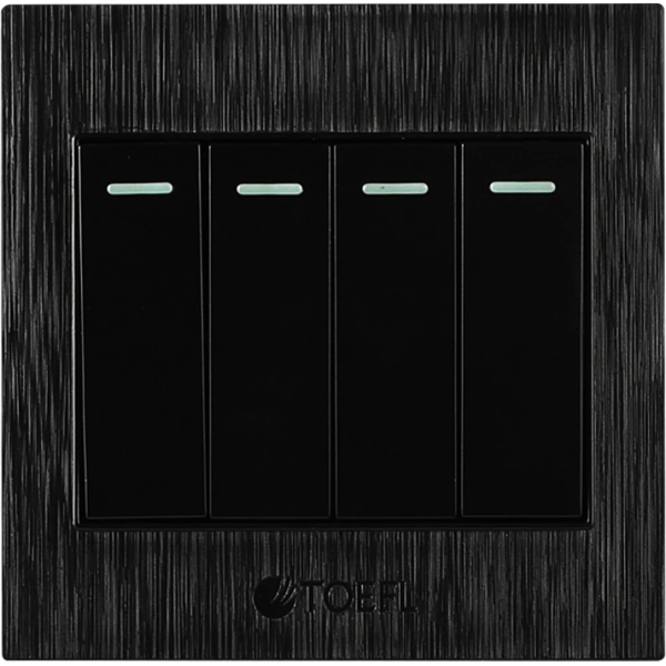 مفتاح رباعي - أسود حجري