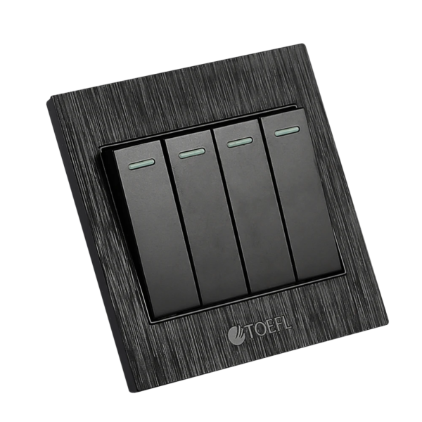 مفتاح رباعي - أسود حجري